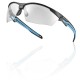 TRYON - CLEAR PC LENS - PLATINUM - BLACK/BLUE Frame TRYON - CLEAR PC LENS - PLATINUM - BLACK/BLUE Frame, The Bollé TRYON TRYONN10E safety glasses combine modern eco-conscious engineering with a sporty, ergonomic design enhanced by a distinctive blue trim finish